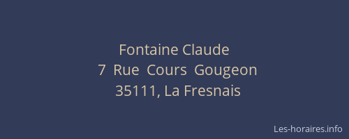 Fontaine Claude