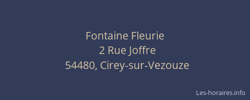 Fontaine Fleurie