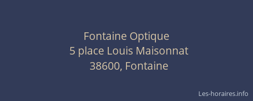 Fontaine Optique