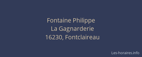 Fontaine Philippe