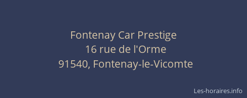Fontenay Car Prestige