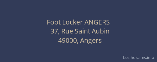 Foot Locker ANGERS