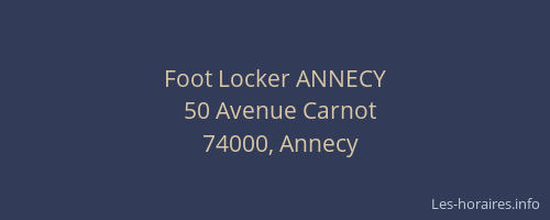 Foot Locker ANNECY
