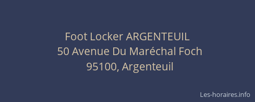 Foot Locker ARGENTEUIL