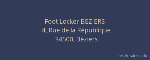 Foot Locker BEZIERS