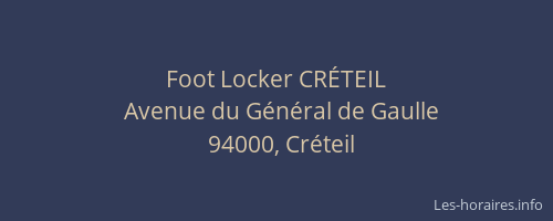Foot Locker CRÉTEIL