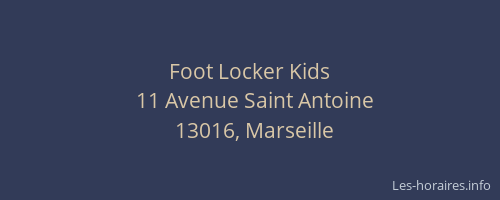 Foot Locker Kids