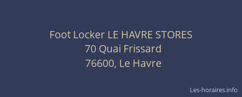 Foot Locker LE HAVRE STORES