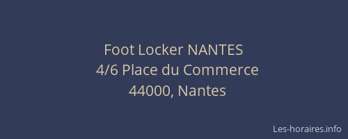 Foot Locker NANTES
