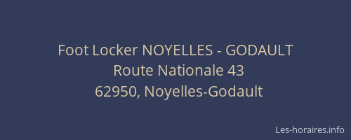 Foot Locker NOYELLES - GODAULT