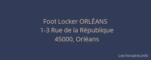 Foot Locker ORLÉANS