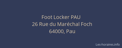 Foot Locker PAU