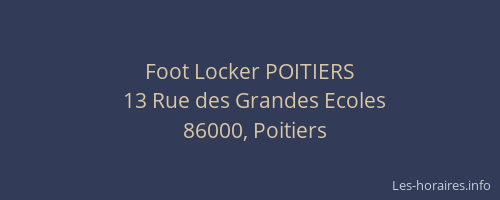 Foot Locker POITIERS