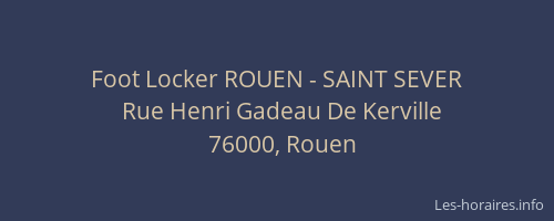 Foot Locker ROUEN - SAINT SEVER