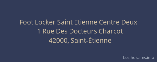 Foot Locker Saint Etienne Centre Deux