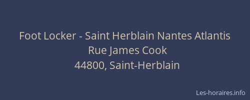 Foot Locker - Saint Herblain Nantes Atlantis