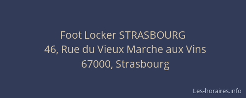 Foot Locker STRASBOURG