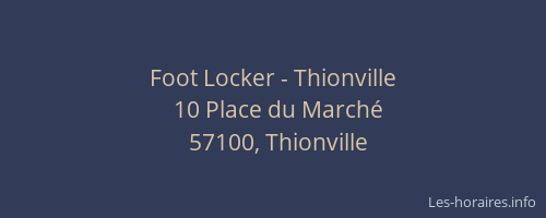 Foot Locker - Thionville
