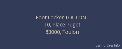 Foot Locker TOULON
