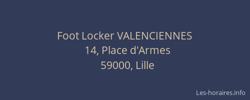 Foot Locker VALENCIENNES