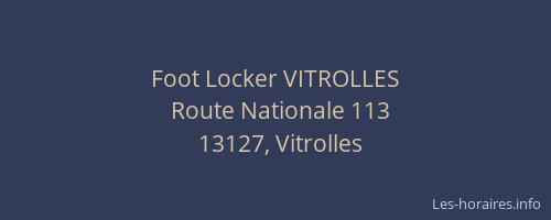 Foot Locker VITROLLES