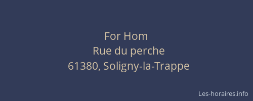For Hom