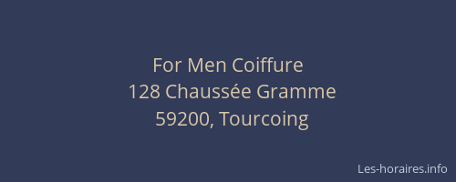 For Men Coiffure