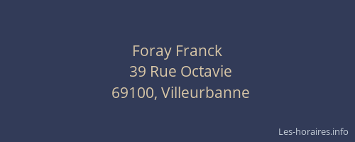 Foray Franck