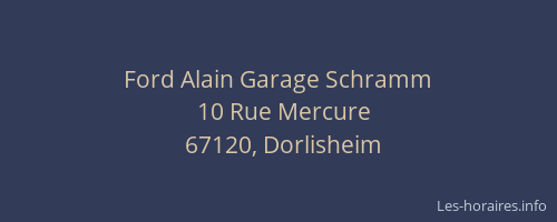 Ford Alain Garage Schramm