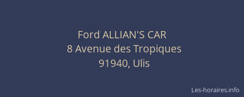 Ford ALLIAN'S CAR