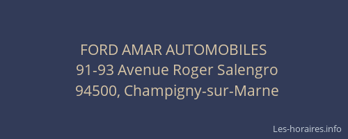 FORD AMAR AUTOMOBILES
