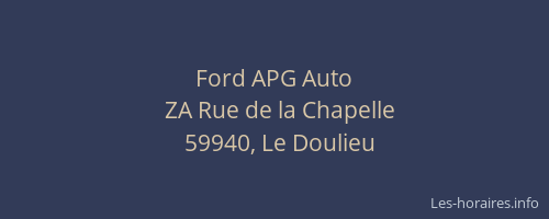 Ford APG Auto