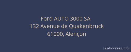 Ford AUTO 3000 SA
