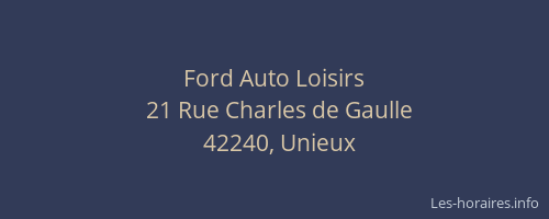 Ford Auto Loisirs