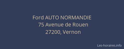 Ford AUTO NORMANDIE