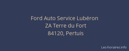 Ford Auto Service Lubéron