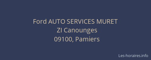 Ford AUTO SERVICES MURET