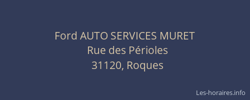Ford AUTO SERVICES MURET