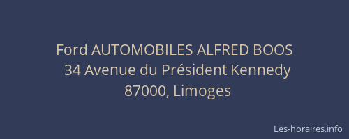 Ford AUTOMOBILES ALFRED BOOS