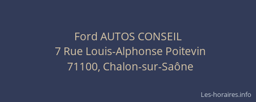 Ford AUTOS CONSEIL