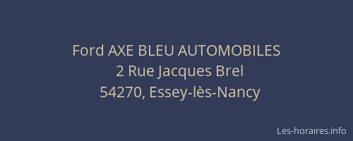 Ford AXE BLEU AUTOMOBILES