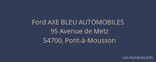 Ford AXE BLEU AUTOMOBILES