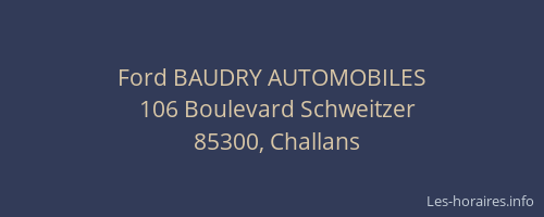 Ford BAUDRY AUTOMOBILES