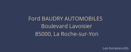 Ford BAUDRY AUTOMOBILES