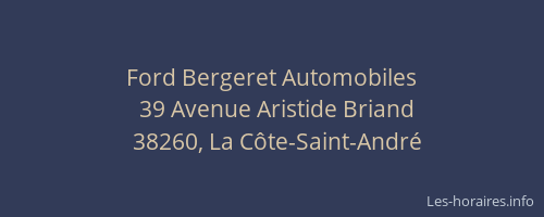 Ford Bergeret Automobiles