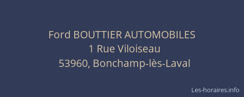 Ford BOUTTIER AUTOMOBILES
