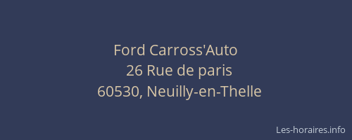 Ford Carross'Auto