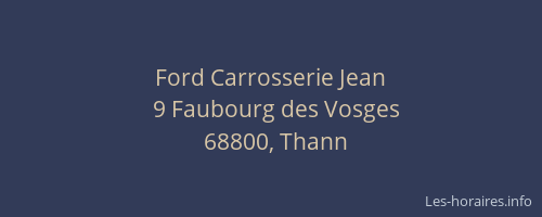 Ford Carrosserie Jean