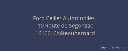 Ford Cellier Automobiles