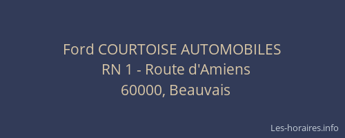 Ford COURTOISE AUTOMOBILES